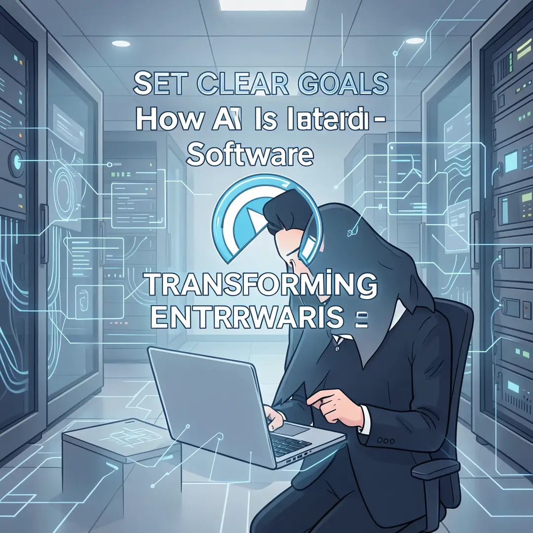 Step 3: Illustration for step: Set clear goals related to How AI Is Transforming Enterprise Software, profes