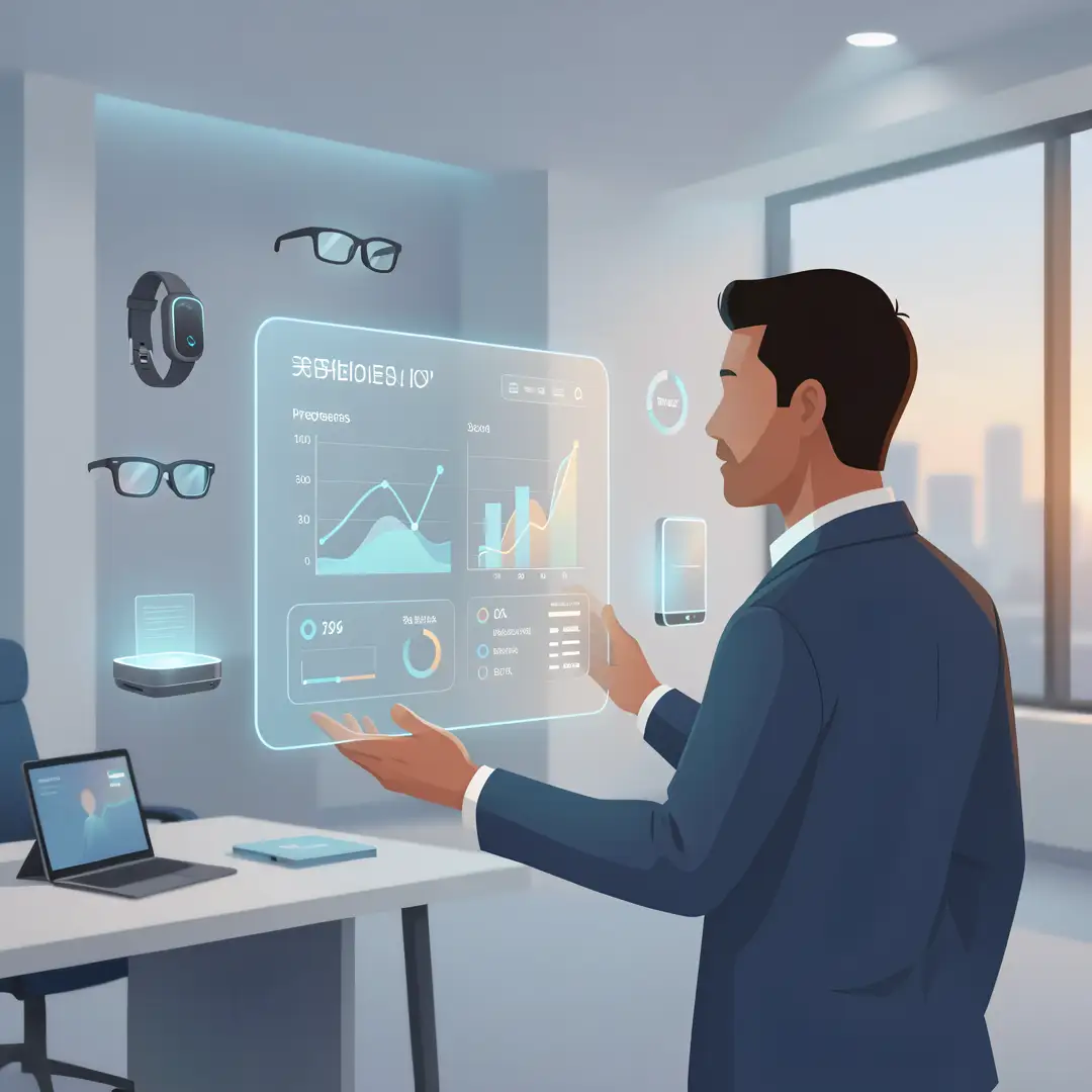 Step 6: Illustration for step: Monitor your progress related to The Future of Personal AI Devices, professio
