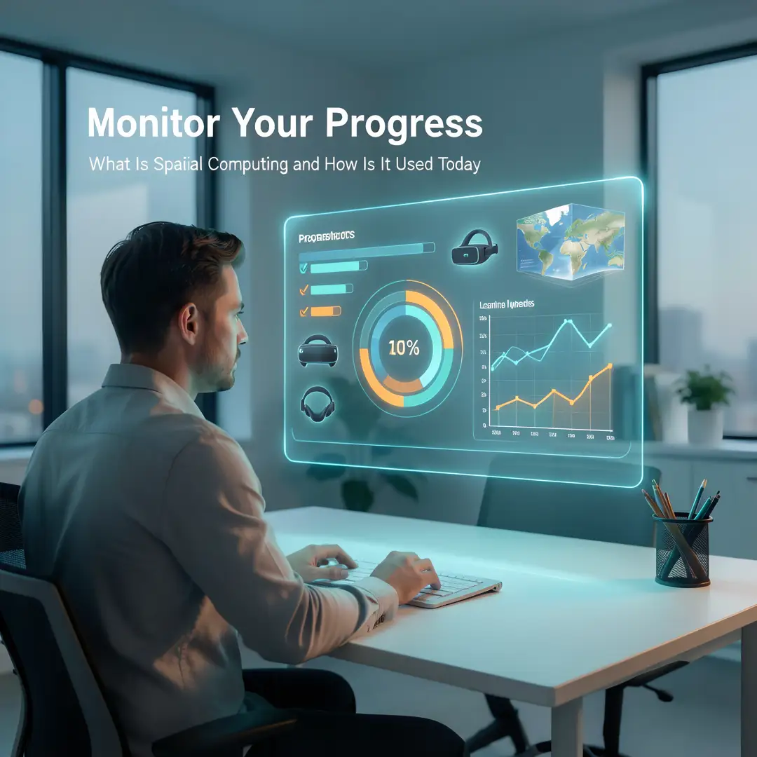Step 6: Illustration for step: Monitor your progress related to What Is Spatial Computing and How Is It Used