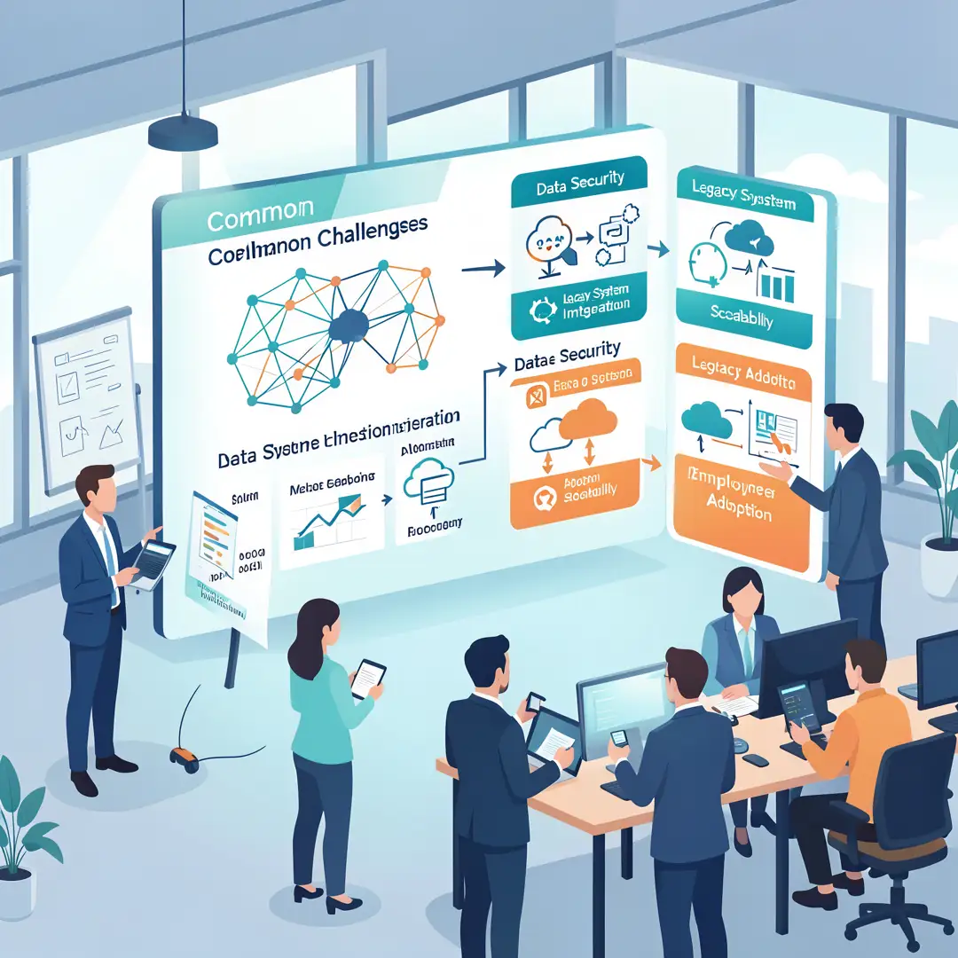 Step 7: Illustration for step: Address common challenges related to How AI Is Transforming Enterprise Softwa