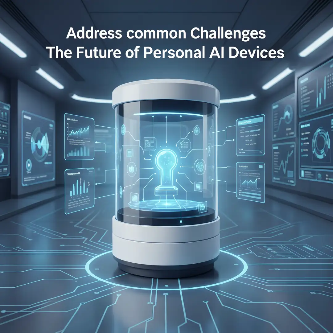 Step 7: Illustration for step: Address common challenges related to The Future of Personal AI Devices, profe